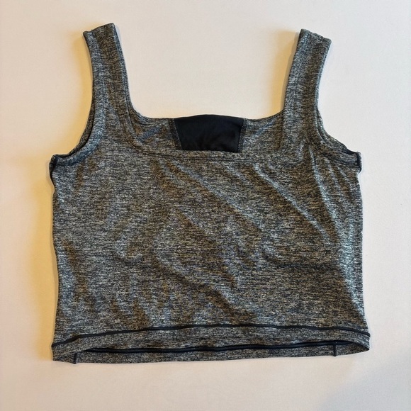THE NORTH FACE Black & Grey Athletic Cropped Tank Top Sports Bra Like New Medium - Picture 4 of 13